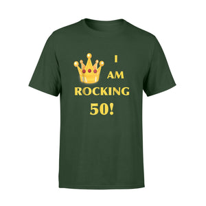 I Am Rocking 50! Queen Crown Graphic Logo T-Shirt