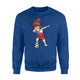 Dabbing Soccer Girl Chile Jersey - Chilean Football Sweatshirt