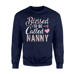 Blessed To Be Called Nanny Floral Grandma Sweatshirt