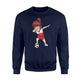Dabbing Soccer Girl Poland Jersey - Polish Football Sweatshirt