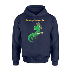 Kids Funny Smarty Saurus Rex Dinosaur Graduation   1st Grade Hoodie