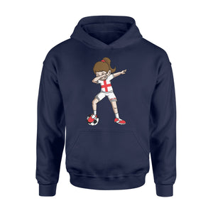 Dabbing Soccer For Girls England Football Hoodie