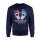 Grandma - Pink Or Blue Grandma Loves You - Baby Gender Sweatshirt