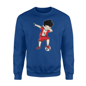 Dabbing Soccer Boy Peru Football Peruvian Gift Sweatshirt