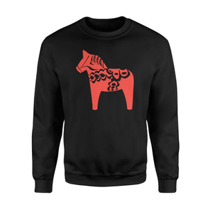Dala Horse Hoodie Dalarna Swedish Sweden Sverige Gift Sweatshirt