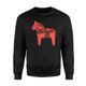 Dala Horse Hoodie Dalarna Swedish Sweden Sverige Gift Sweatshirt