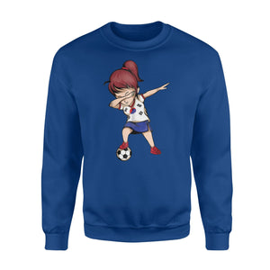 Dabbing Soccer Girl South Korea Jersey Korean Football Sweatshirt