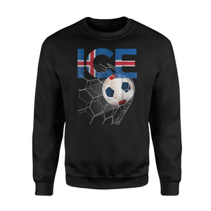 Iceland Soccer Soccer Iceland  Fleece Sweatshirt