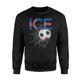 Iceland Soccer Soccer Iceland  Fleece Sweatshirt