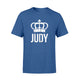 Judy Name  For Women - Queen Princess Crown Design T-Shirt