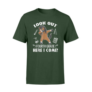 Cute Horse Dabbing Look Out Fourth Grade Here I Come T-Shirt