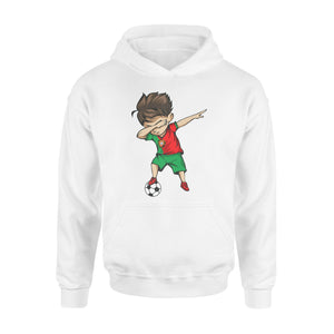Dabbing Soccer Boy Portugal Jersey Portuguese Football Hoodie