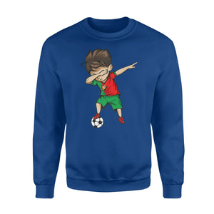 Dabbing Soccer Boy Portugal Jersey Portuguese Football Sweatshirt