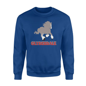 Clydesdale Equestrian Riders Horse Lovers Sweatshirt