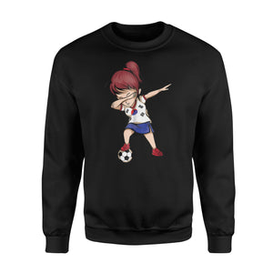 Dabbing Soccer Girl South Korea Jersey Korean Football Sweatshirt