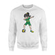 Dabbing Soccer Girl Fan Brazil Football Sweatshirt