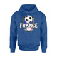 France Soccer Ball French Flag Football Hoodie