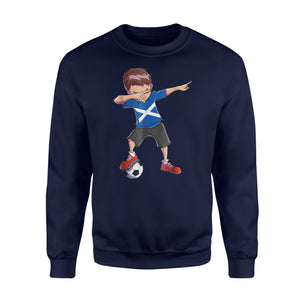 Dabbing Soccer Boys Scotland Scottish Football Gifts Sweatshirt