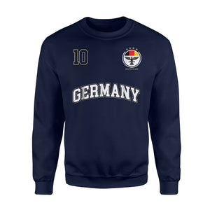 Germany Soccer Uniform No 10 Sports Team German Flag Sweatshirt