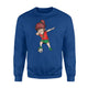 Dabbing Soccer Girl Morocco Jersey - Moroccan Football Sweatshirt