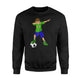 Dabbing Soccer Boy Brazil Brazilian Football Boys Sweatshirt
