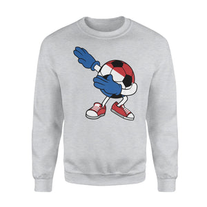 Dabbing Soccer Ball Netherlands Jersey  Dutch Football Sweatshirt