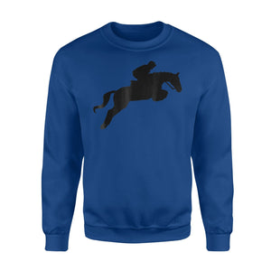 Cute English Riding Hunter Jumper Girl Riding Horse Sweatshirt