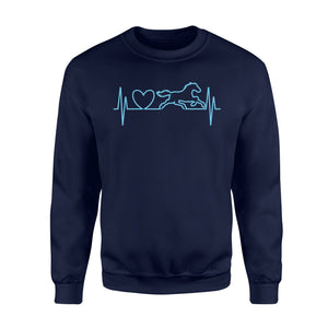 Girls Horseback Riding Gift Cute Heels Down Horse Sweatshirt