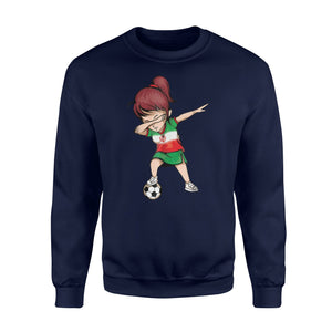 Dabbing Soccer Girl Iran Jersey - Iranian Football  Sweatshirt