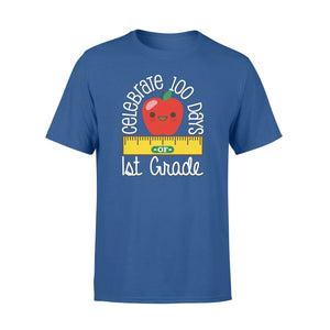 Happy 100th 100 Days Of 1st First Grade Apple Ruler T-Shirt