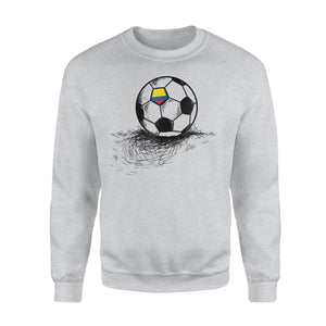 Colombia Soccer Ball Flag Jersey Colombian Football Sweatshirt