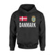 Denmark Soccer Football Jersey Styled Hoodie