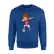 Dabbing Denmark , Soccer Girl Danish Football Flag Sweatshirt
