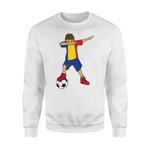 Dabbing Soccer Boy Romania Romanians Football Sweatshirt