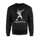 Dabbing Soccer Boy Argentina Jersey  Argentine Football Sweatshirt