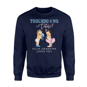 Grandma Gender Reveal Touchdown Tutu Baby Shower Gift Sweatshirt