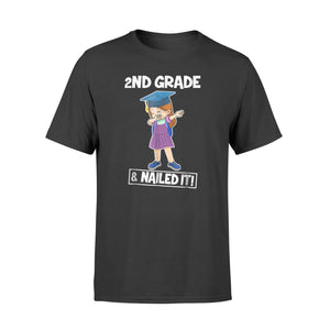 Cute Girls Dabbing 2nd Grade Nailed It Graduate Funny T-Shirt