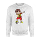 Dabbing Soccer Boy Spain Jersey Royal Spanish Football Sweatshirt