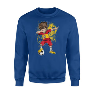 Dabbing Boy Spain Soccer Jersey Spanish Football Sweatshirt