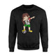 Dabbing Soccer Girl Mexico Jersey - Mexican Football Sweatshirt