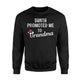 Grandma Pregnancy Announcement Christmas Pajama Sweatshirt