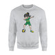 Dabbing Soccer Girl Fan Brazil Football Sweatshirt