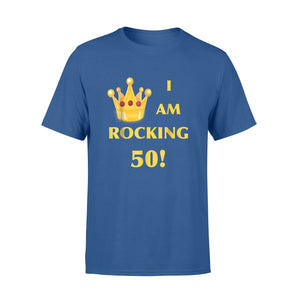 I Am Rocking 50! Queen Crown Graphic Logo T-Shirt