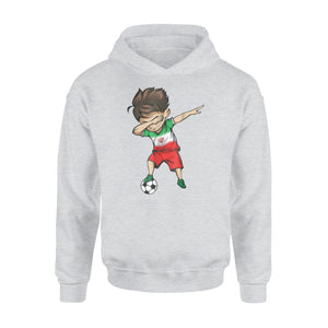 Dabbing Soccer Boy Iran Jersey Iranian Football Gift Hoodie