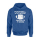 Football Is My Second Favorite F Word Funny Sports Hoodie