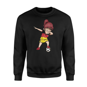 Dabbing Soccer Girl Germany Jersey - German Football Sweatshirt