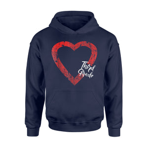 I Love Third Grade   For 3rd Grader Kids  Hoodie