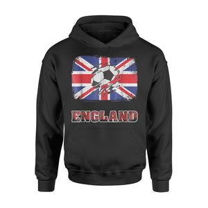 England Flag World Soccer Football Fan Hoodie