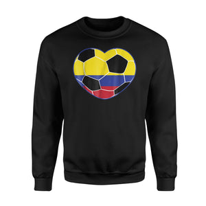 Colombia Soccer Ball Heart Jersey Colombian Football Sweatshirt