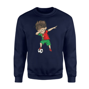 Dabbing Soccer Boy Portugal Jersey Portuguese Football Sweatshirt